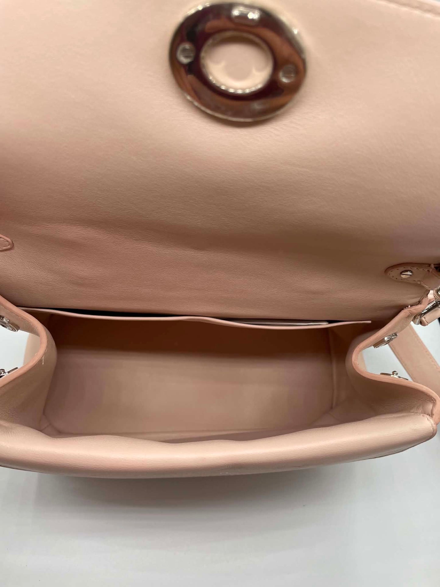 Dior Be Dior Top Handle Bag — Light Pink & Blue Cowhide, Silver Hardware | Pre-Owned