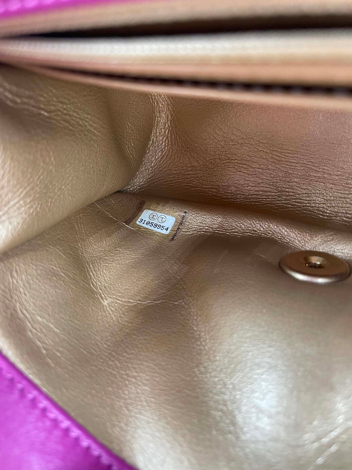 Chanel Pearl Crush Square Flap Bag Quilted Lambskin Mini