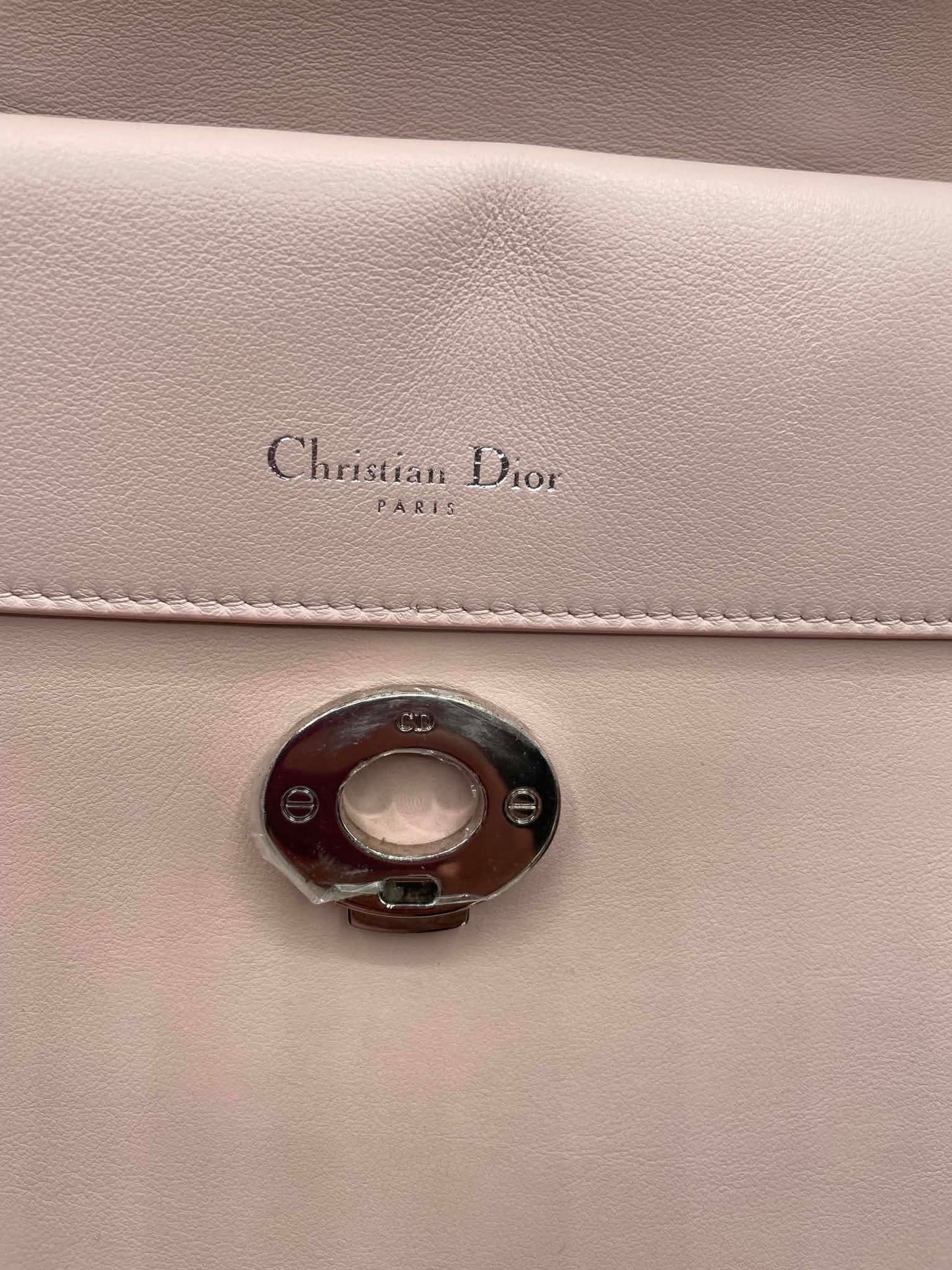 Dior Be Dior Top Handle Bag — Light Pink & Blue Cowhide, Silver Hardware | Pre-Owned