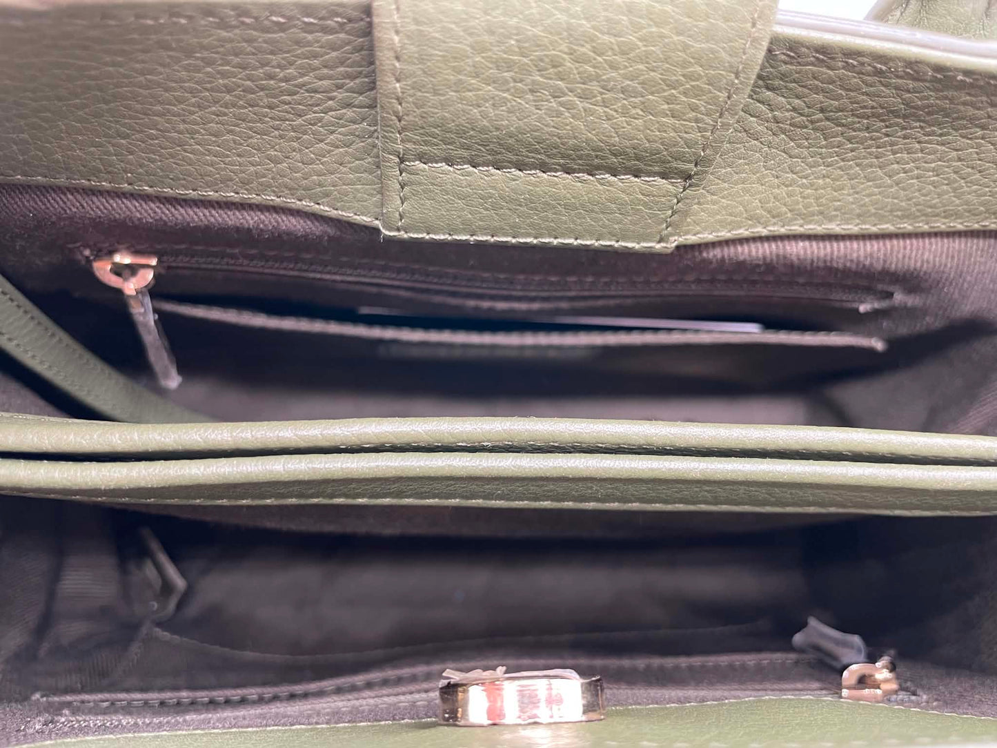Chanel Calfskin Mini Neo Executive Shopper Tote Khaki