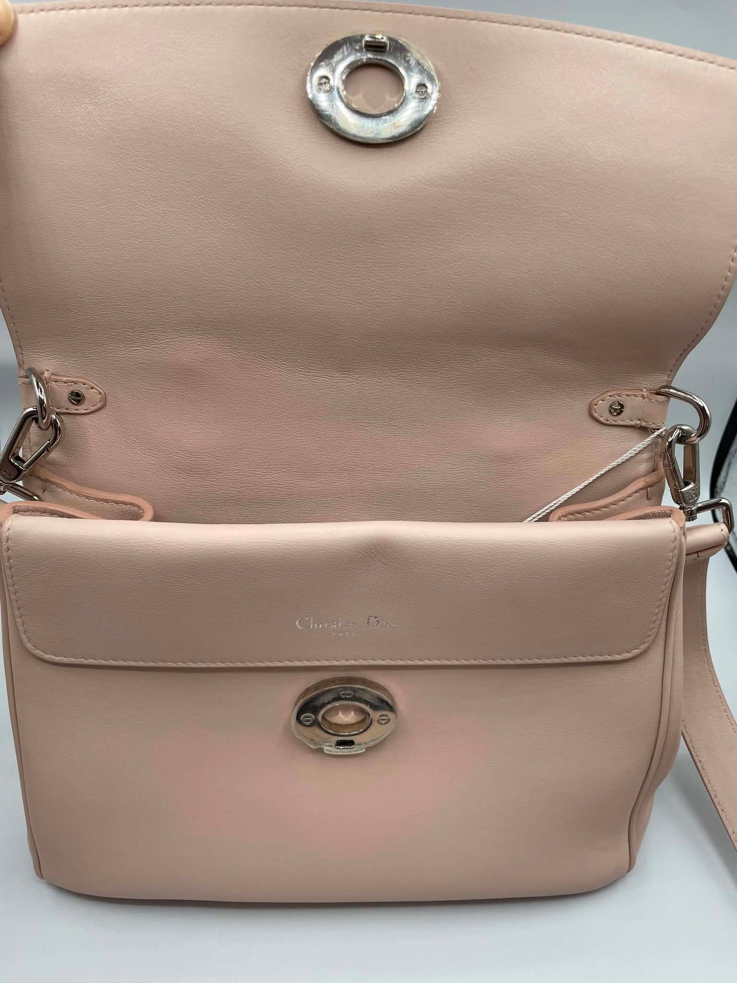 Dior Be Dior Top Handle Bag — Light Pink & Blue Cowhide, Silver Hardware | Pre-Owned